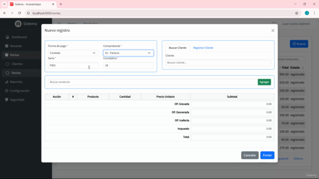 Desarrolla sistemas web en PHP Laravel 12 MySQL y JavaScript – Screenshot 4