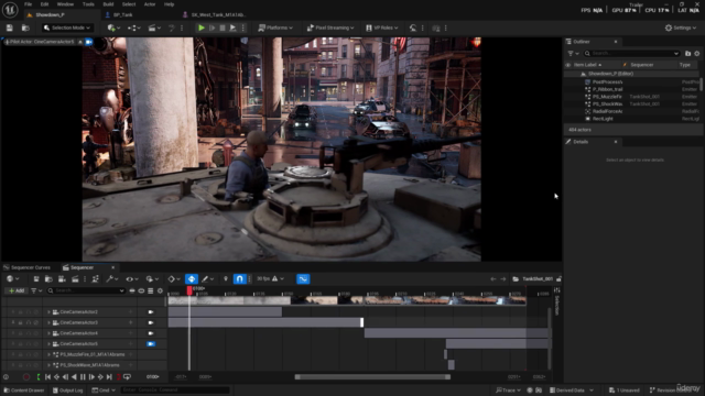 Unreal Engine5 Cinematic Trailer: Slow-Motion Bullet & Tanks – Screenshot 1