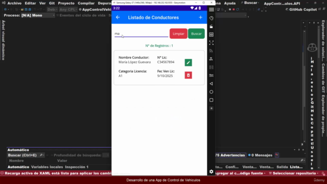 .NET MAUI Net 9 creando y consumiendo Web API (N Capas) – Screenshot 1
