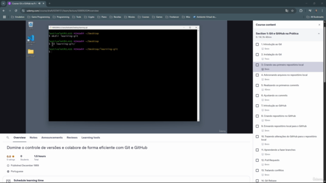 Git e GitHub na Prática – Screenshot 1