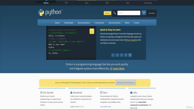 Learn Python from Scratch: Course for Absolute Beginners – Screenshot 1