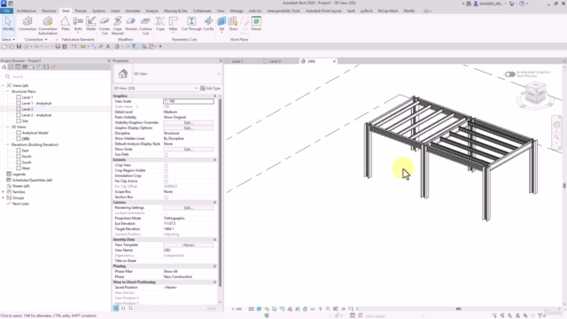 BIM Revit Structure: Steel Project + Details & Shop Drawings – Screenshot 1