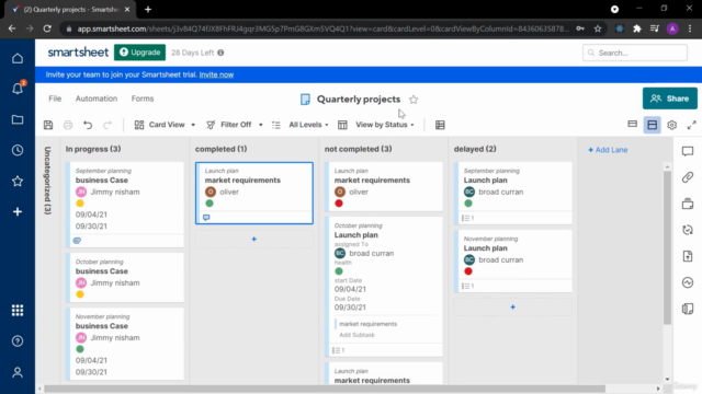 Smartsheet Essentials: A Step-by-Step Guide for Beginners – Screenshot 2