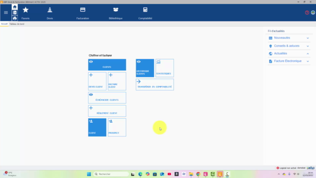 EBP Devis Facturation Bâtiment Activ 2025 – Screenshot 1