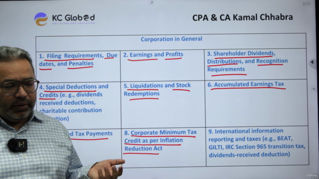 CPA, EA Exam Prep Business Taxation - Corporation in General – Screenshot 4
