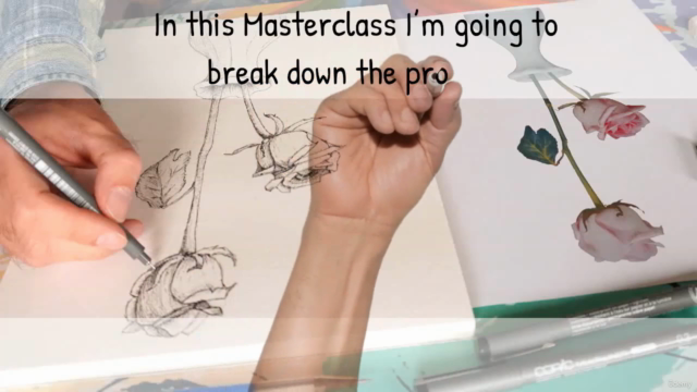 MasterClass Drawing Flowers with a Pen and a bit of Graphite – Screenshot 1