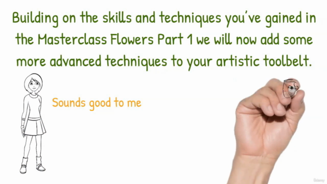 MasterClass Drawing Flowers with a Pen and a bit of Graphite – Screenshot 2