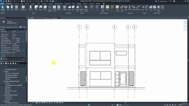 Aprende Revit 2025 para Arquitectos Parte 4 – Screenshot 1