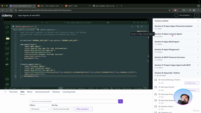 Agno Agentic AI with MCP Protocol – Screenshot 3