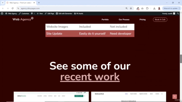 Build A Web Agency Website with WordPress and Elementor – Screenshot 1