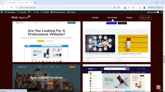 Build A Web Agency Website with WordPress and Elementor – Screenshot 2
