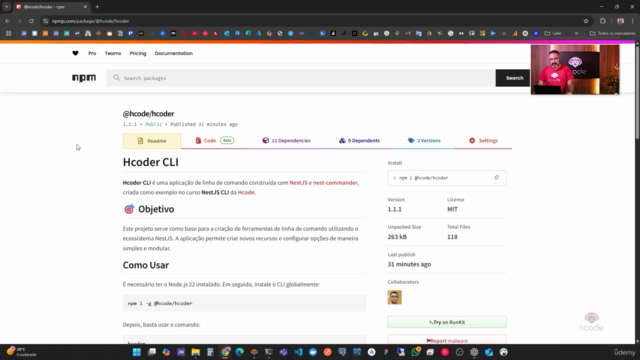 Curso NestJS CLI: Crie e Publique Ferramentas de Linha de Co – Screenshot 2