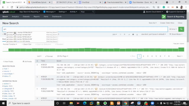 SOC Analysis with SIEM – Screenshot 1