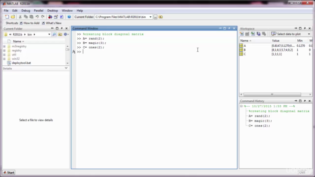 Matlab keystone skills for Mathematics (Matrices & Arrays) – Screenshot 4