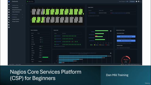 Nagios Core Services Platform (CSP) for Beginners – Screenshot 1