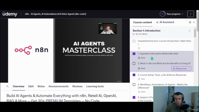 n8n: Agentes y automatizaciones de IA (¡sin código!) – Screenshot 1
