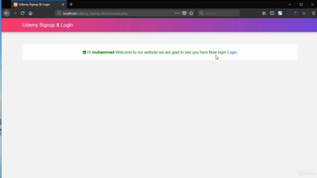 Advanced PHP Ajax Registration & Login Form – Screenshot 2