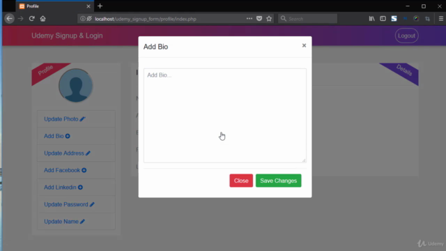 Advanced PHP Ajax Registration & Login Form – Screenshot 3