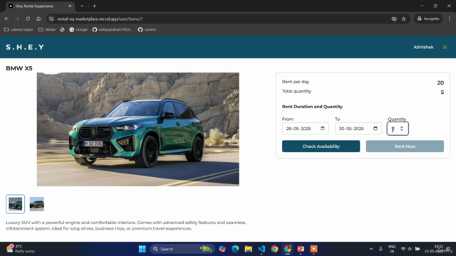 Next.js 15 & Supabase - Rental Equipment Marketplace App – Screenshot 4