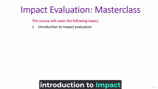 Impact Measurement in Monitoring and Evaluation – Screenshot 1