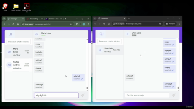 Aprende Laravel Websockets y crea un chat en tiempo real – Screenshot 3