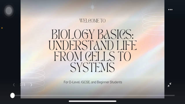 Biology Basics: Understand Life from Cells to Systems – Screenshot 1