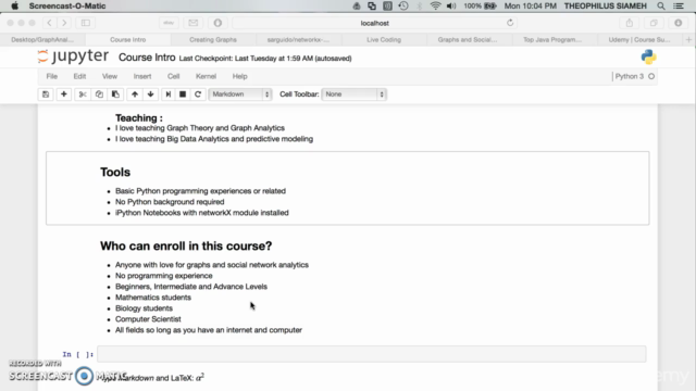 Learn Graphs and Social Network Analytics Using Python – Screenshot 2