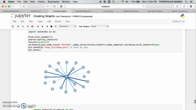 Learn Graphs and Social Network Analytics Using Python – Screenshot 4