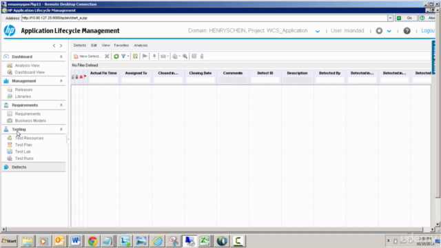 Master Test Management with HP ALM tutorials /Quality Center – Screenshot 3