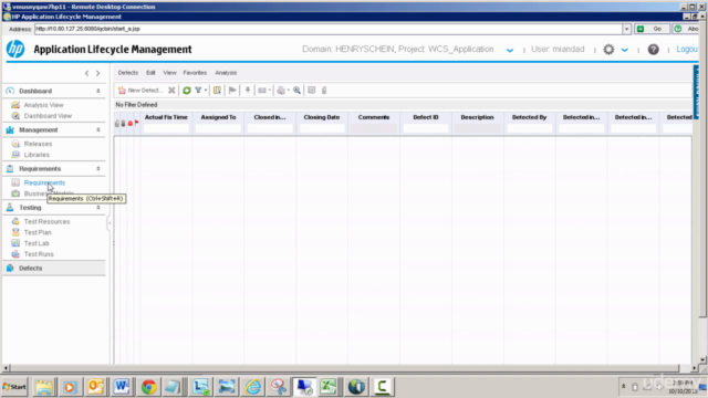 Master Test Management with HP ALM tutorials /Quality Center – Screenshot 4