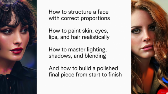 Digital Portrait Mastery: Draw Realistic Faces Like a Pro – Screenshot 3