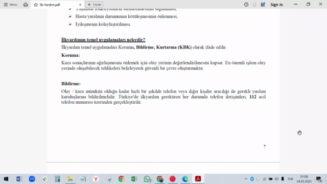 Sertifikalı Temel İlk Yardım | CPR, Yanık, Kırık Kursu – Screenshot 2