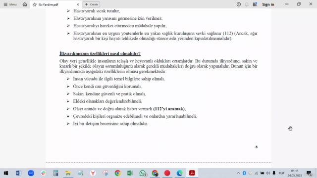 Sertifikalı Temel İlk Yardım | CPR, Yanık, Kırık Kursu – Screenshot 4