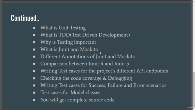 Mastering JUnit & Mockito: Test Java Apps with Spring & SQL – Screenshot 3
