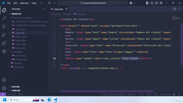 Cómo hacer un CRUD con php y MySQL + Bootstrap 5 PASO a PASO – Screenshot 1