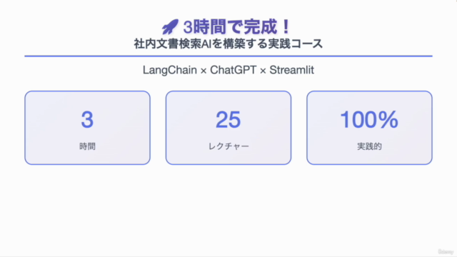 【実践】LangChain × ChatGPT で社内文書検索AI を作る!3時間でRAG(文書検索AI)をWebアプリ – Screenshot 1