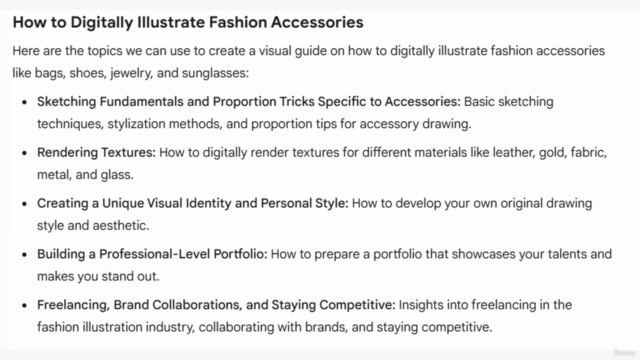 Digital Fashion Illustration: Accessory Design Masterclass – Screenshot 4