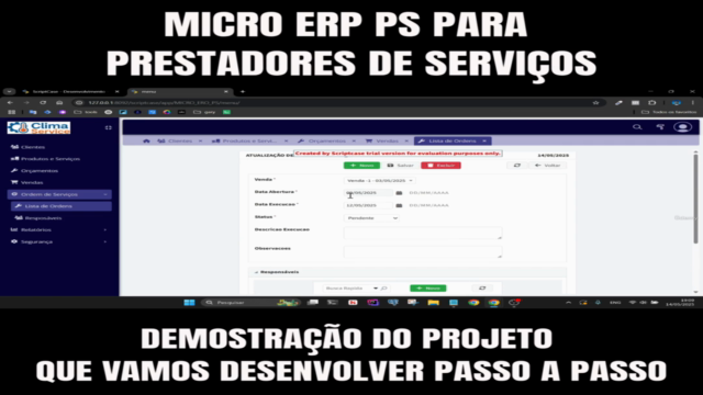 Aprenda a Criar Micro ERP para Prestadores de Serviço – Screenshot 3