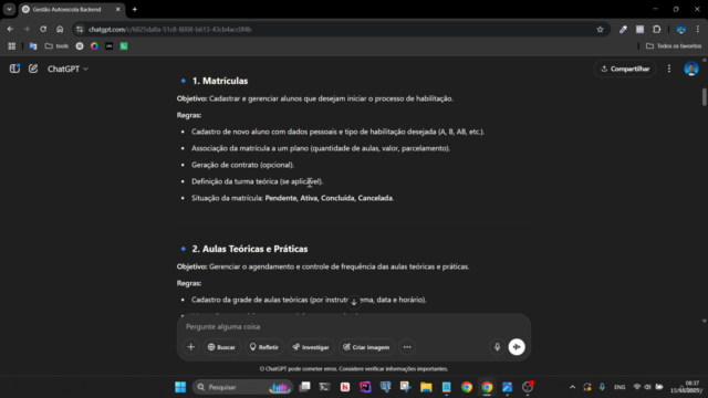 Sistema de Gestão para Auto-Escolas – Screenshot 3