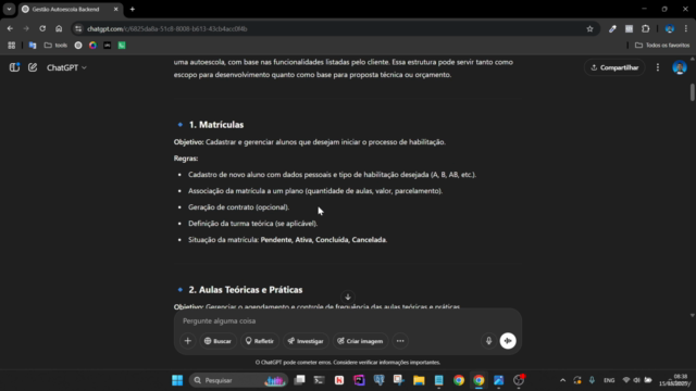 Sistema de Gestão para Auto-Escolas – Screenshot 4
