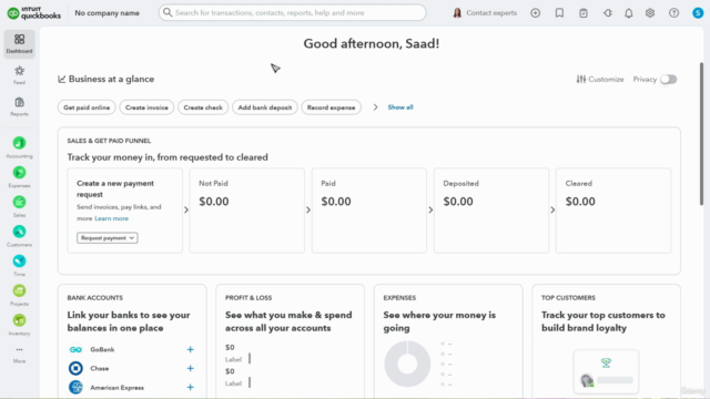 QuickBooks Online Basic to Advance Training 2025 – Screenshot 1