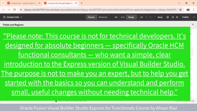 Oracle Fusion HCM Functional: Intro to Visual Builder Studio – Screenshot 4