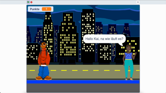 Wer motiviert Kai - Programmiergrundlagen in Scratch – Screenshot 3