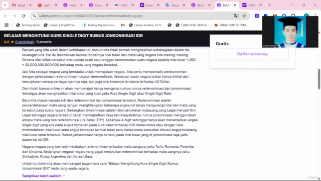 BELAJAR MENGHITUNG KURS SINGLE DIGIT RUMUS JONSONNISASI IDR – Screenshot 1
