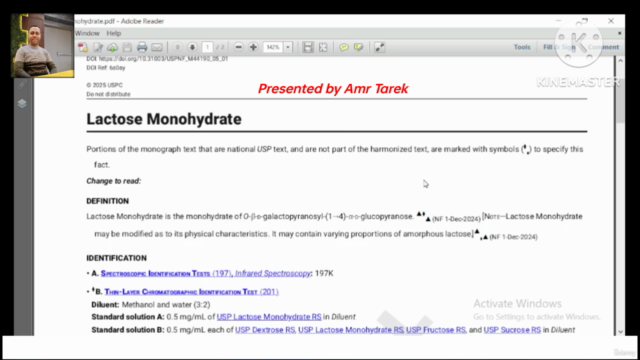 How to deal with pharmacopeial monograph – Screenshot 1