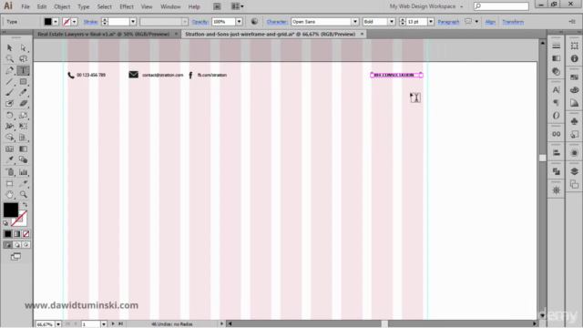 Web design : How To Design a Website in Illustrator – Screenshot 2