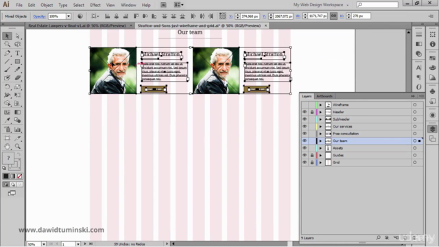 Web design : How To Design a Website in Illustrator – Screenshot 3