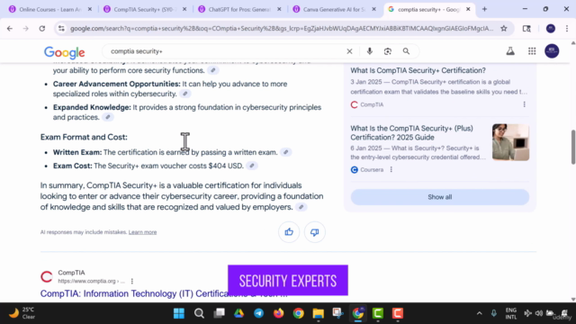 CompTIA Security+ (SY0-701) Practice Examination and Test – Screenshot 2