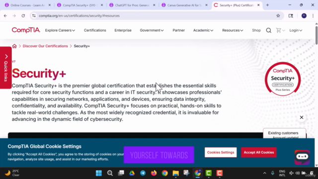 CompTIA Security+ (SY0-701) Practice Examination and Test – Screenshot 4