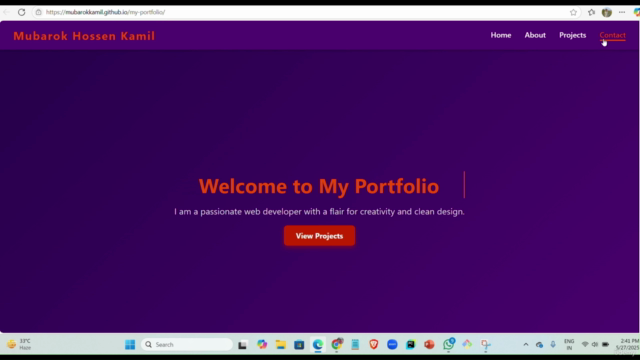 Build your Personal Website using ChatGPT – Screenshot 1